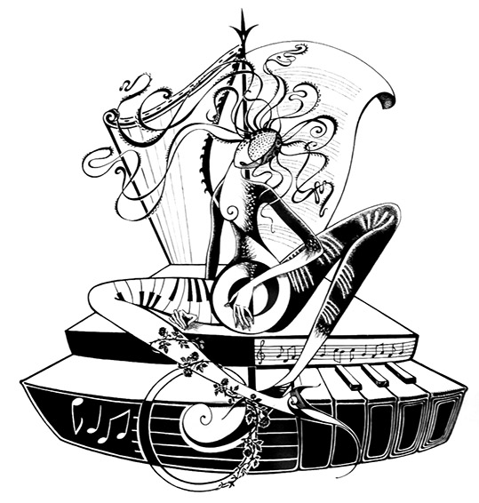 «Муза». 2003. Папір, туш, перо